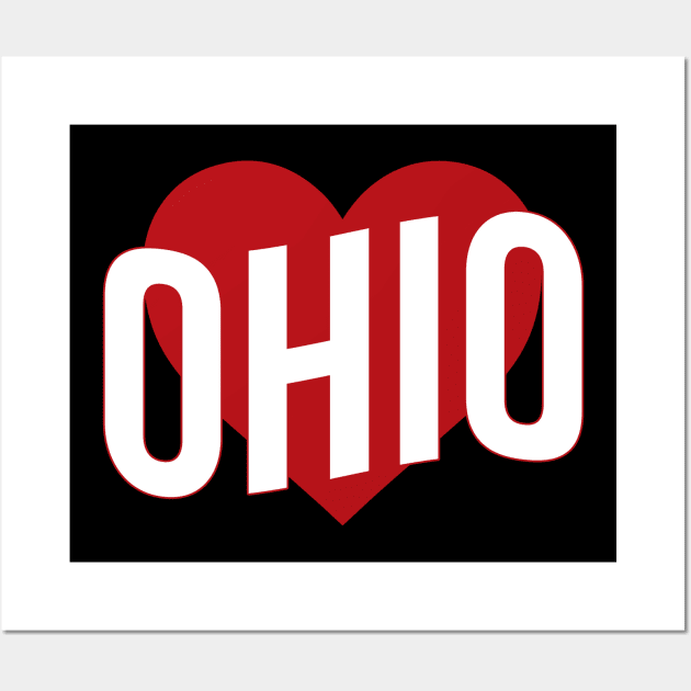 Ohio Love Wall Art by Novel_Designs